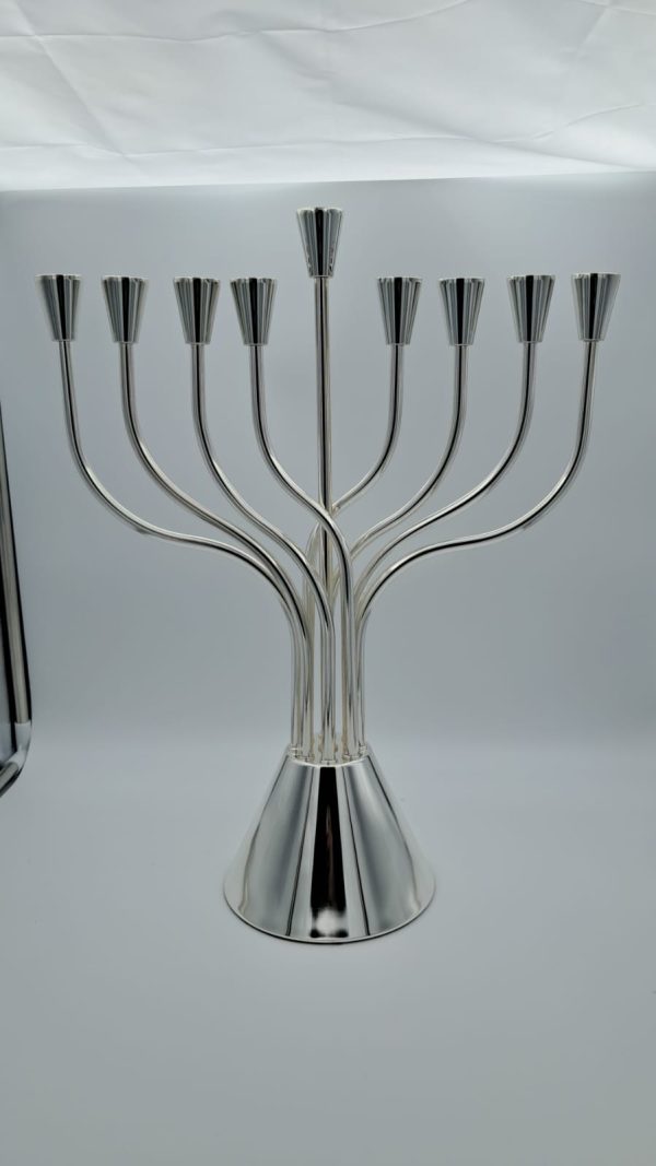חנוכיית גל -דמוי כסף